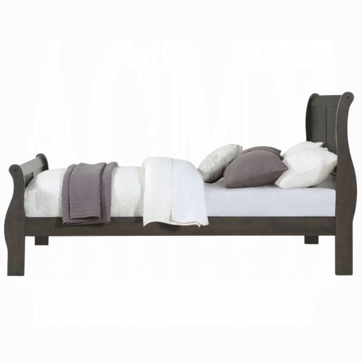 Acme Louis Philippe Dark Gray EK Bed - Image 5