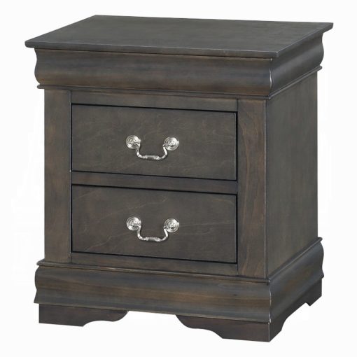 Acme Louis Philippe Dark Gray Nightstand - Image 3