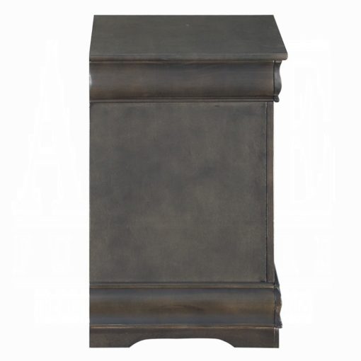 Acme Louis Philippe Dark Gray Nightstand - Image 5