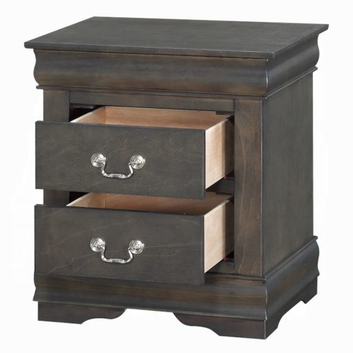 Acme Louis Philippe Dark Gray Nightstand - Image 7