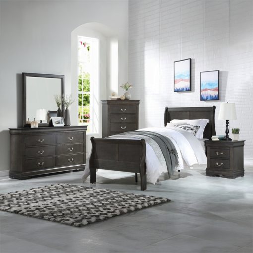 Acme Louis Philippe Dark Gray Mirror - Image 2