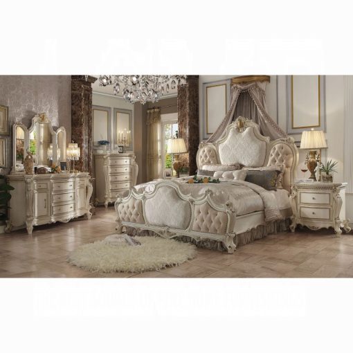 Acme Picardy Antique Pearl Nightstand - Image 2