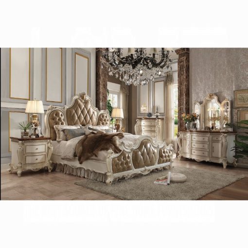 Acme Picardy Butterscotch Synthetic Leather & Antique Pearl Bed