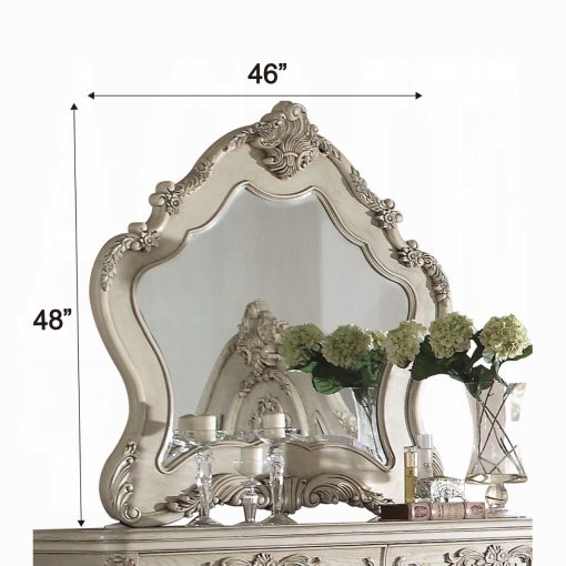 Acme Ragenardus Antique White Mirror - Image 4