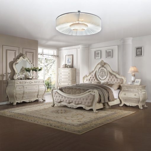 Acme Ragenardus Antique White Mirror - Image 6