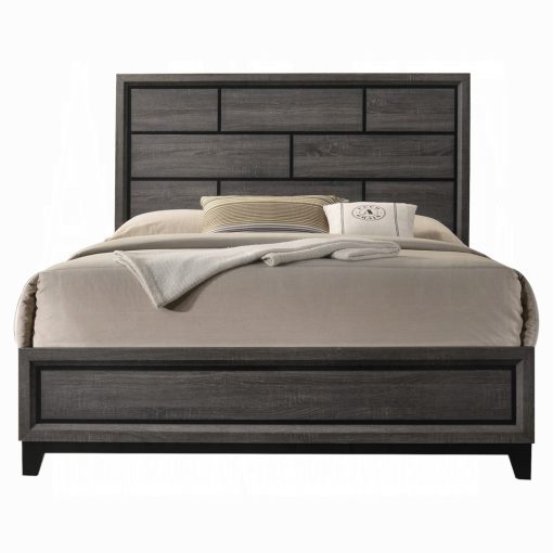 Acme Valdemar Weathered Gray Bed - Image 3