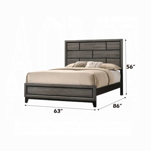 Acme Valdemar Weathered Gray Bed - Image 6