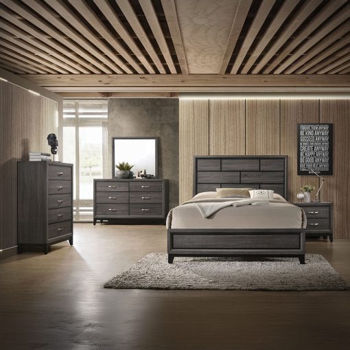Acme Valdemar Weathered Gray Nightstand - Image 8