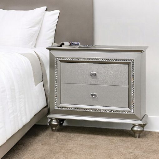 Acme Kaitlyn Champagne Nightstand
