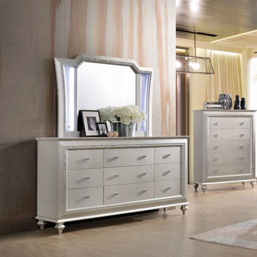 Acme Kaitlyn LED & Champagne Mirror w/LED