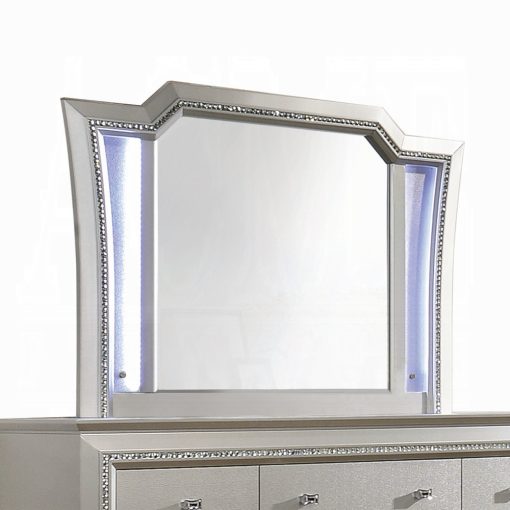 Acme Kaitlyn Champagne Mirror with Led - Image 3
