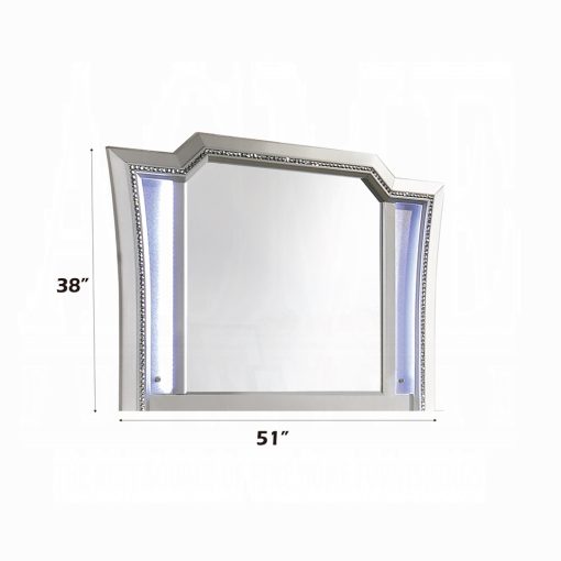 Acme Kaitlyn Champagne Mirror with Led - Image 6