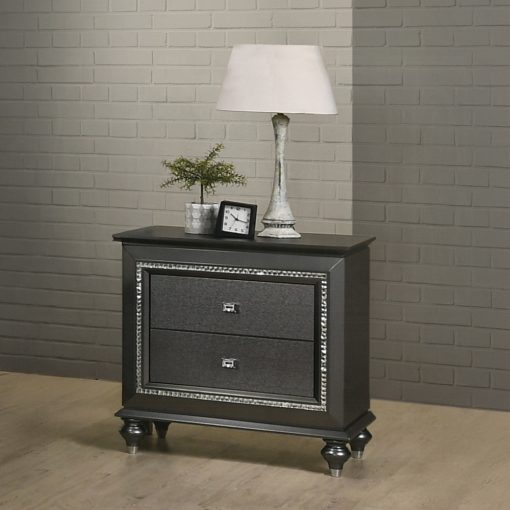 Acme Kaitlyn Champagne Nightstand - Image 5