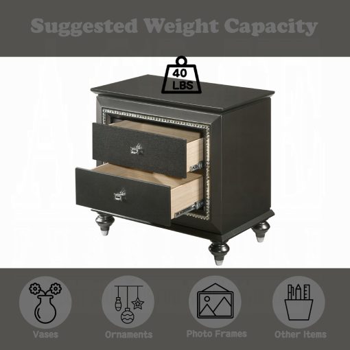 Acme Kaitlyn Champagne Nightstand - Image 12