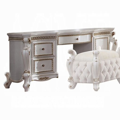 Acme Picardy Antique Pearl Vanity Desk