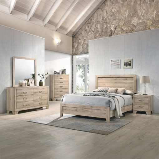 Acme Miquell Natural Bed - Image 4