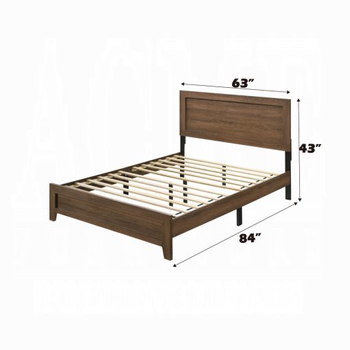 Acme Miquell Composite Wood Oak Bed - Image 6