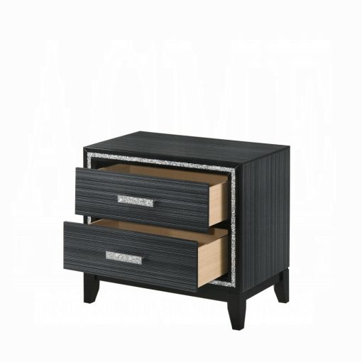 Acme Haiden Weathered Black Nightstand - Image 3