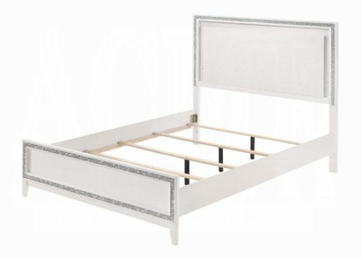 Acme Haiden White Bed with Led