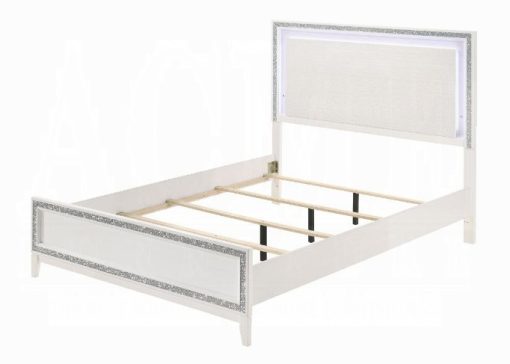 Acme Haiden White Bed with Led - Image 2