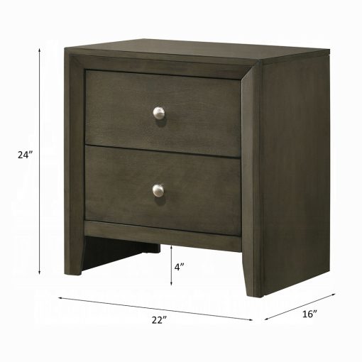 Acme Ilana Gray Nightstand - Image 6