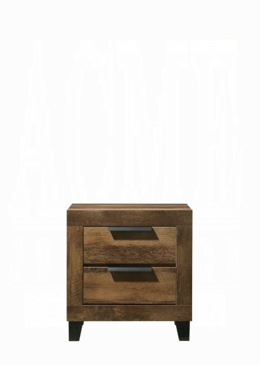 Acme Morales Rustic Oak Nightstand - Image 3