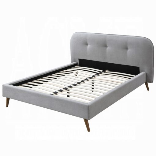 Acme Graves Gray Fabric Bed - Image 3
