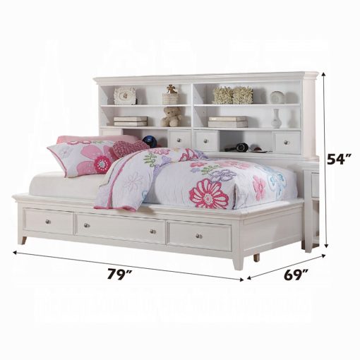 Acme Lacey White Daybed with Storage - Image 4