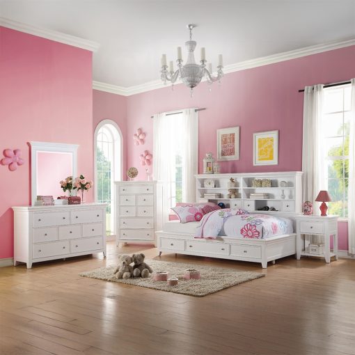 Acme Lacey White Daybed with Storage - Image 3