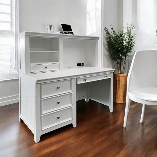 Acme Lacey White Writing Hutch