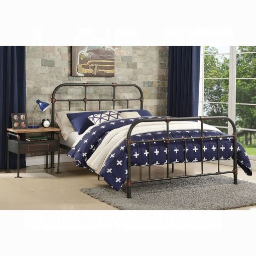 Acme Nicipolis Sandy Gray Bed - Image 7