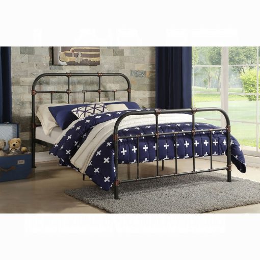 Acme Nicipolis Sandy Gray Bed - Image 6