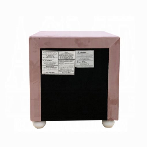 Acme Reggie Pink Fabric Nightstand - Image 6