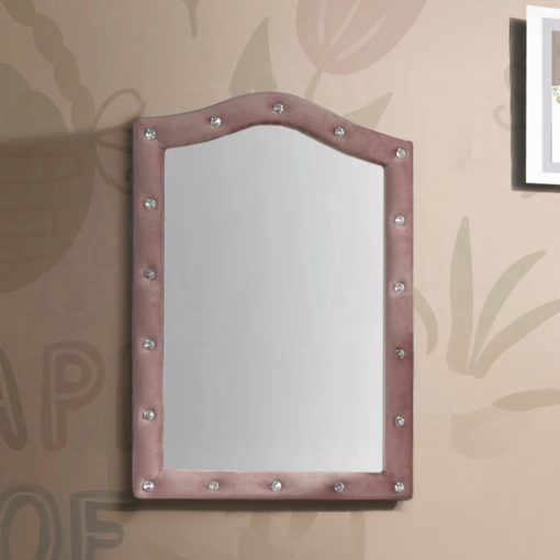 Acme Reggie Pink Fabric Mirror