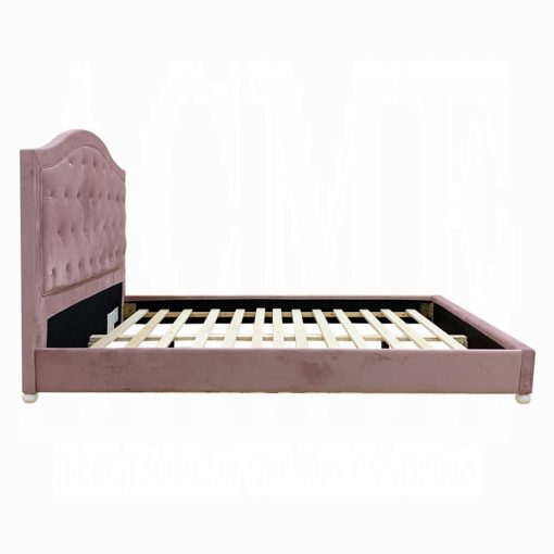Acme Reggie Pink Fabric Bed - Image 4