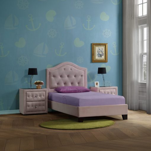 Acme Reggie Pink Fabric Bed - Image 7