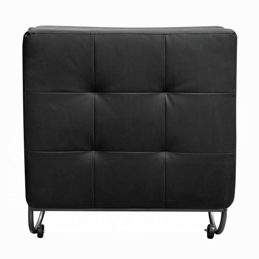 Acme Senon Silver & Black Adjustable Chair (Futon) - Image 6