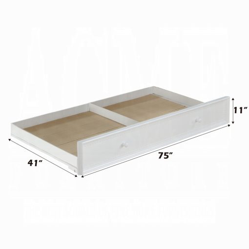 Acme Rapunzel White Trundle (Twin) - Image 4