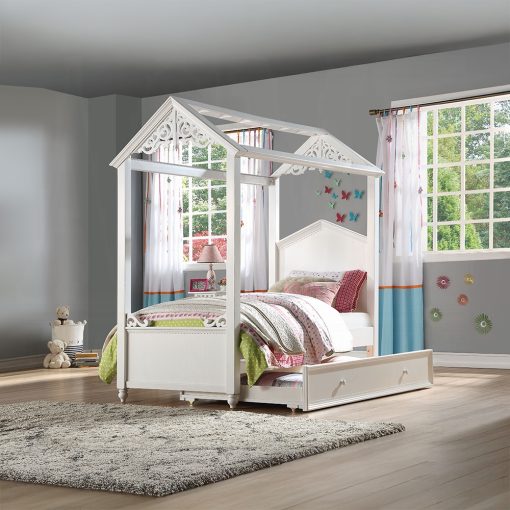 Acme Rapunzel White Trundle (Twin) - Image 5