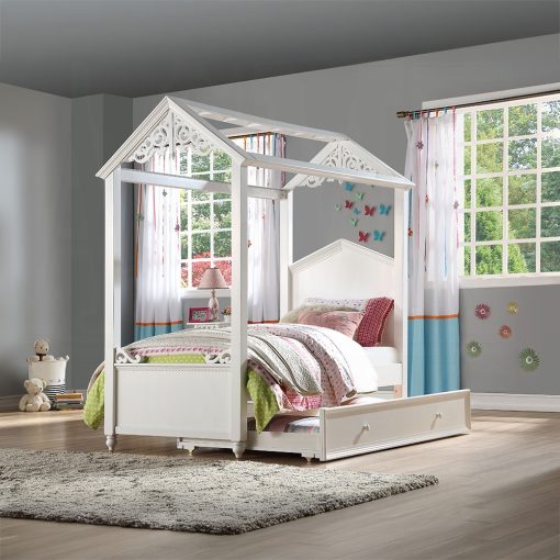 Acme Rapunzel White Bed