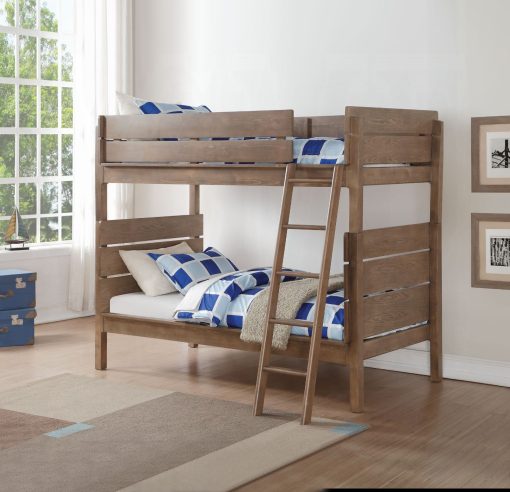 Acme Ranta Antique Oak Twin/Twin Bunk Bed