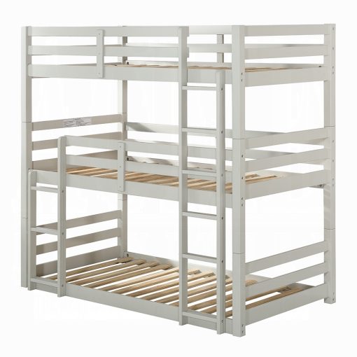 Acme Ronnie Light Gray Triple Twin Bunk Bed - Image 2