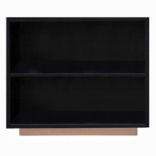 Acme Prescott Black & Rose-Gold Bookshelf (2 Compartments) - Image 3