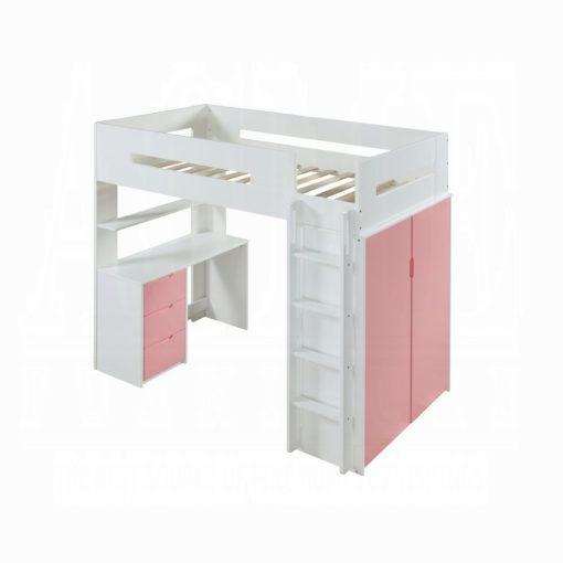 Acme Nerice Twin Loft Bed with Desk & Wardrobe - Image 3