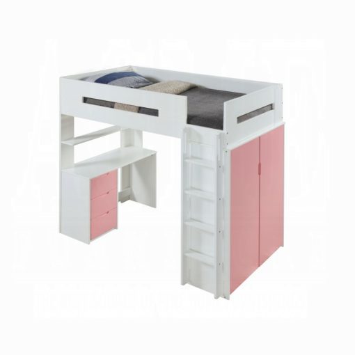 Acme Nerice Twin Loft Bed with Desk & Wardrobe - Image 4