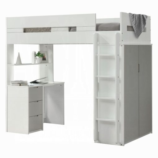 Acme Nerice Twin Loft Bed with Desk & Wardrobe - Image 15