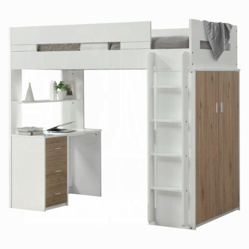 Acme Nerice Twin Loft Bed with Desk & Wardrobe - Image 17