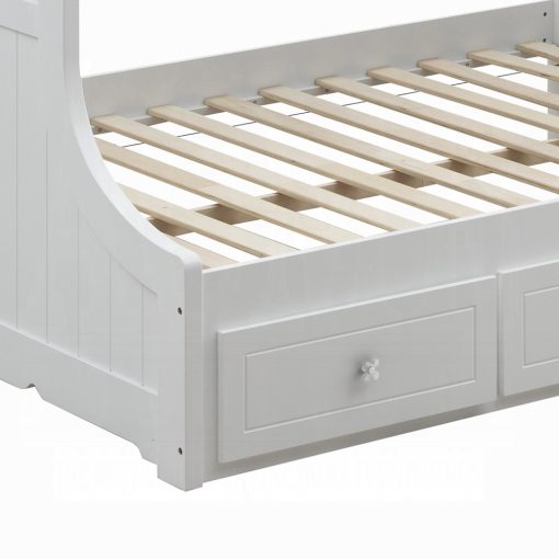 Acme Meyer White Twin/Full Bunk Bed with Storage - Image 4