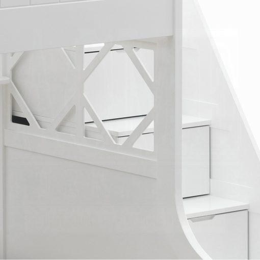 Acme Meyer White Twin/Full Bunk Bed with Storage - Image 5