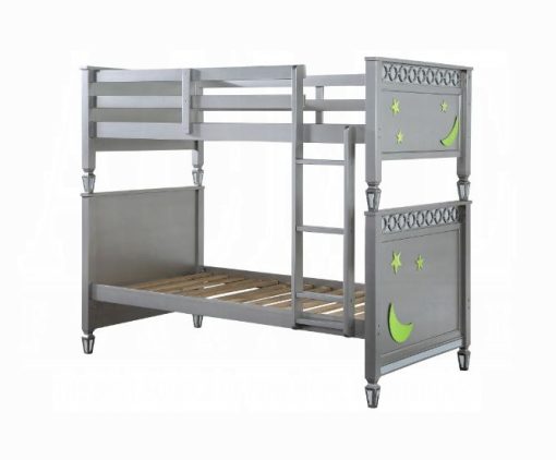 Acme Valerie Silver Twin/Twin Bunk Bed